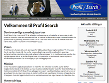 Tablet Screenshot of profilsearch.dk